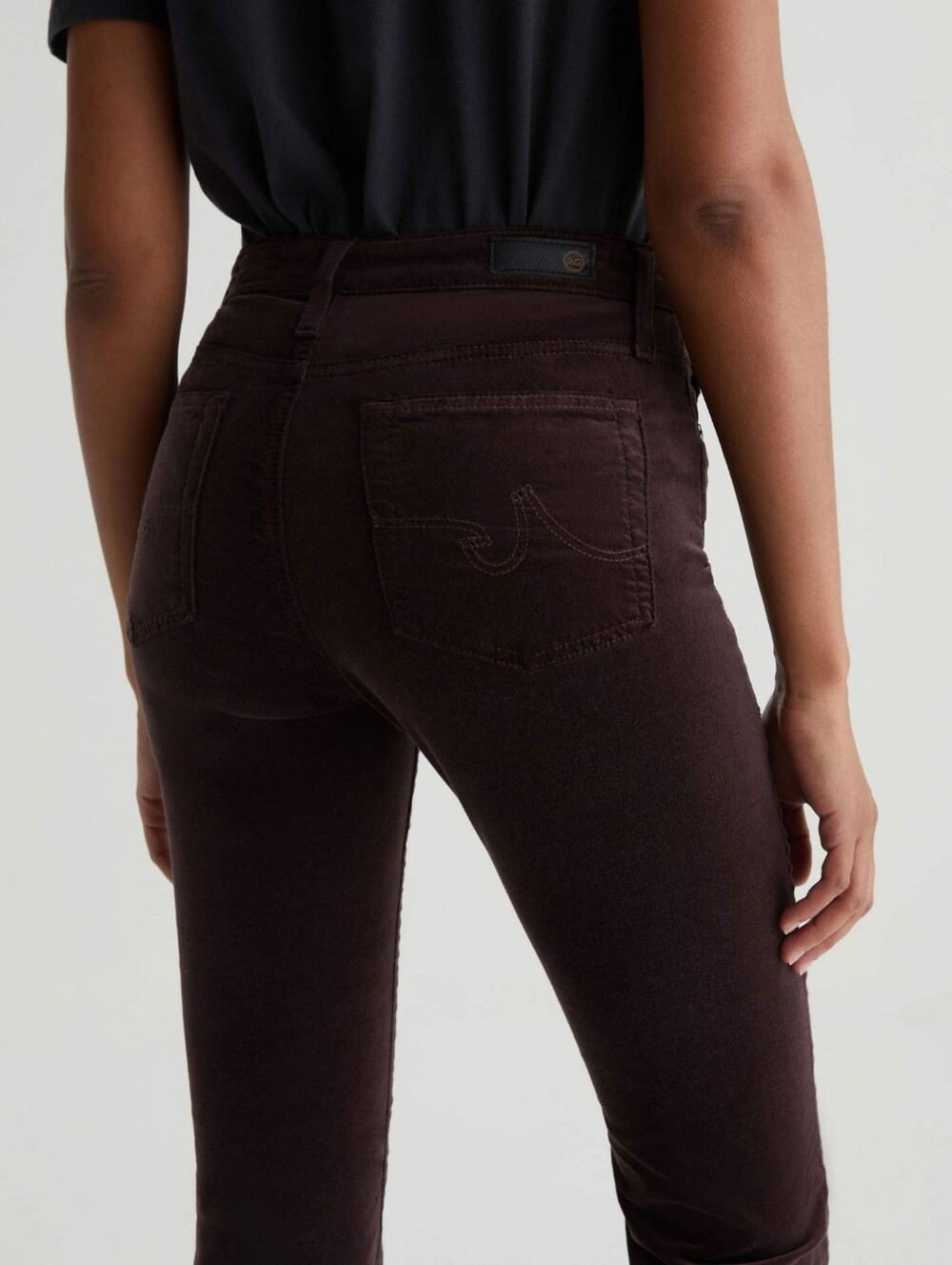 NWT AG Adriano Goldschmied TALL Long Farrah Boot Chocolate Brown Bootcut Pants - Picture 12 of 14